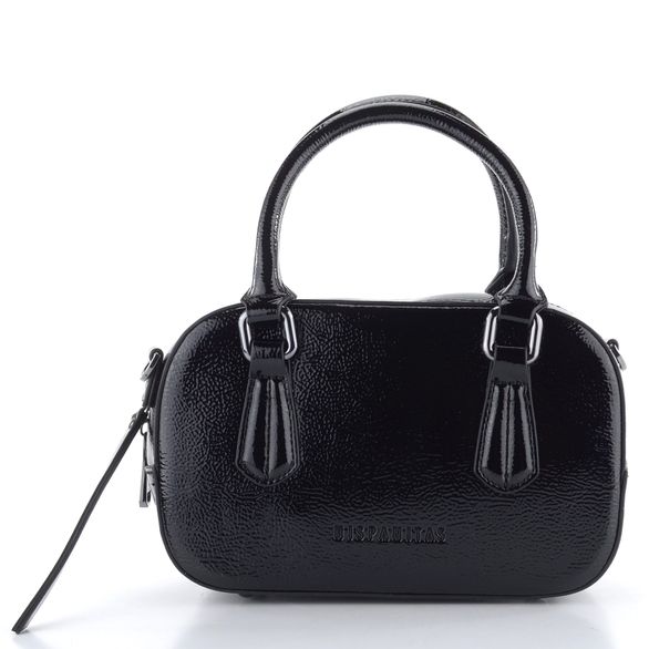 Hispanitas lakovaná crossbody kabelka Black BI243538