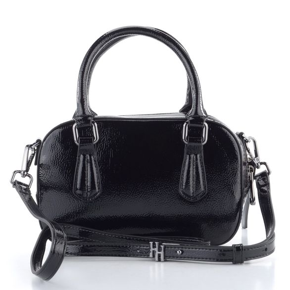 Hispanitas lakovaná crossbody kabelka Black BI243538