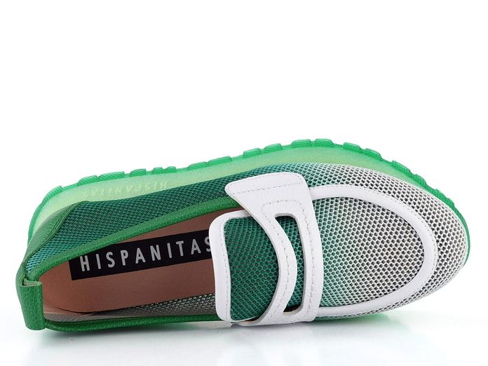 Hispanitas mokasíny na platformě Kansas Grass/White BHV254043