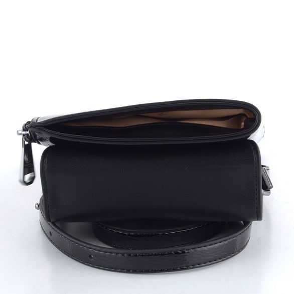 Hispanitas malá crossbody kabelka lakovaná Black BI243529