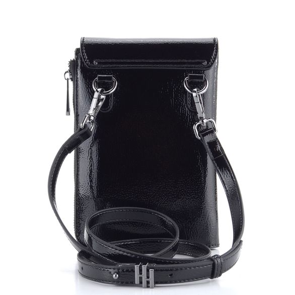 Hispanitas malá crossbody kabelka lakovaná Black BI243529