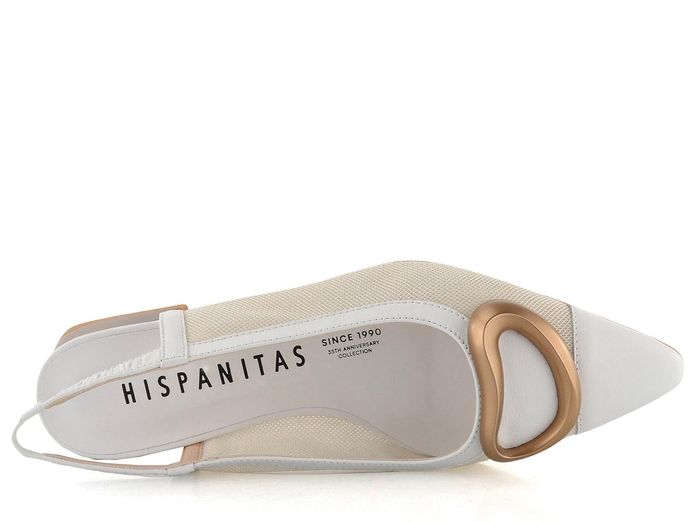 Hispanitas lodičky s volnou patou Dali White HV253955